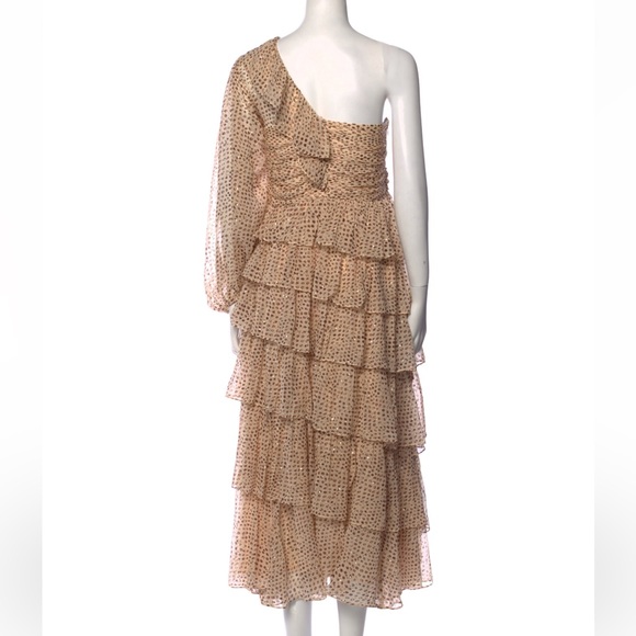 Ulla Johnson Bronze/Caramel Printed Silk Gown - Picture 3 of 9